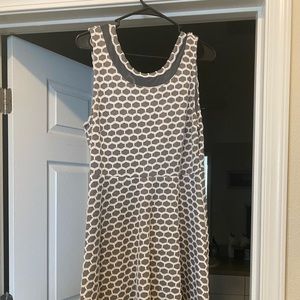 Grey and white dress
